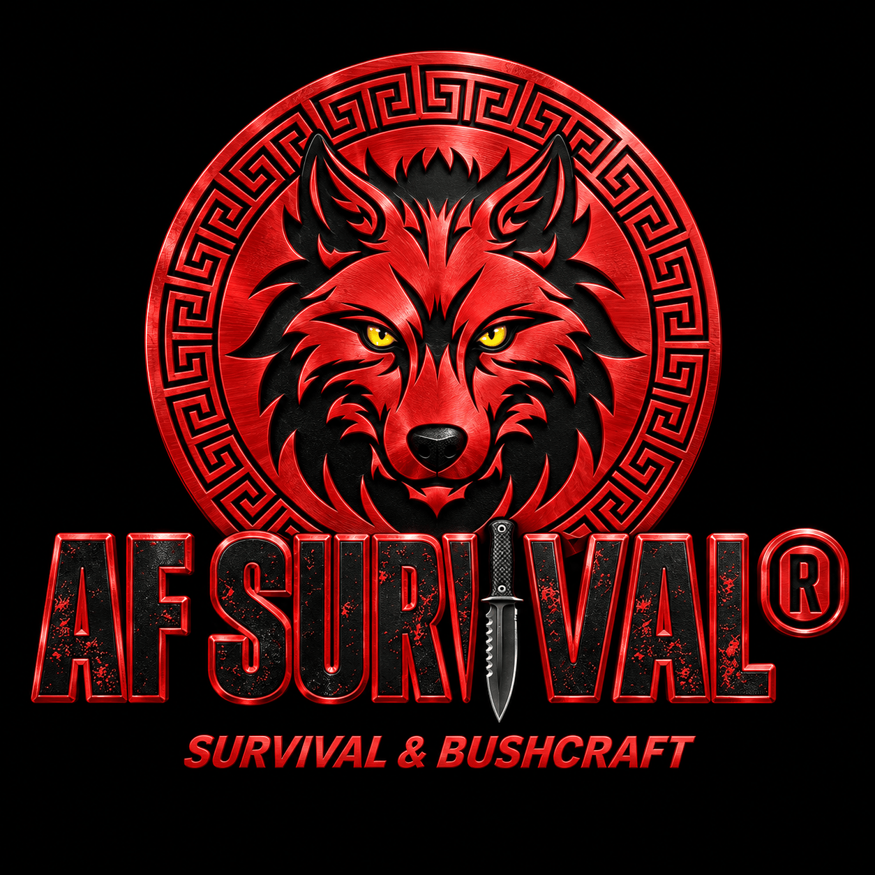 Emblema oficial AF SURVIVAL® Survival & Bushcraft